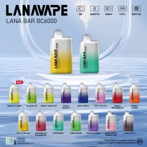 LANA BAR BC6000 PUFF DISPOSABLE 【BUY 6 FREE 1】