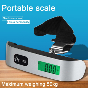 50KG/ 1101B DIGITAL LCD ELECTRONIC BELT LUGGAGE SCALE PORTABLE HANDHELD SUITCASES HANGING SCALE WEIGHT BALANCE
