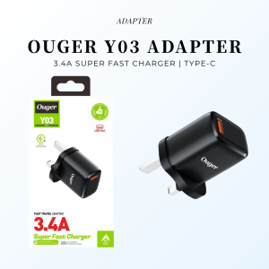 OUGER Y03 1USB + 3.4A SUPER FAST CHARGER