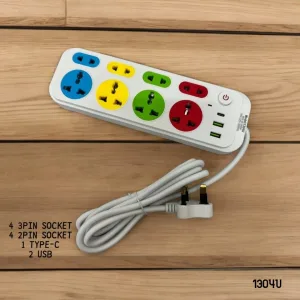 EXTANTION PLUG 1304U (4 SOCKET)