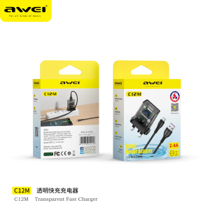 AWEI C12 SMALL POWER ADAPTER WITH CABLE