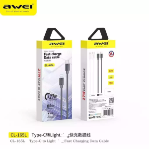 AWEI CL-165T 60W TYPE-C TO TYPE-C OR IPHONE CABLE