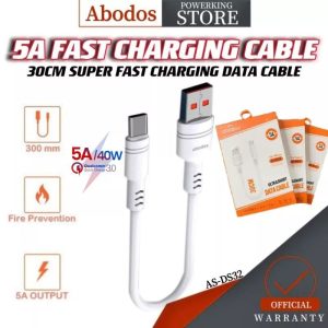 ABODOS AS-DS32C 30CM 5A SUPER FAST CHARGING CABLE